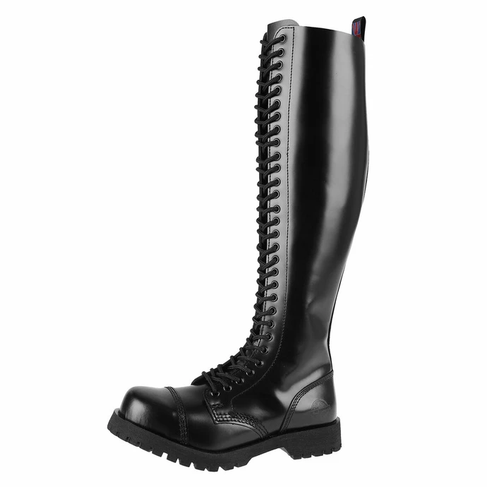 Boots NEVERMIND - 30-eyelet - BLACK POLIDO