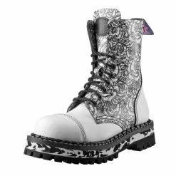 Boots STEADY´S - 10 Eyelet - White Rose