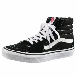 Shoes VANS - Sk8-Hi - BLACK / BLACK / WHITE