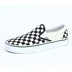 Shoes VANS - Classic Slip He - Black And White Checker - White
