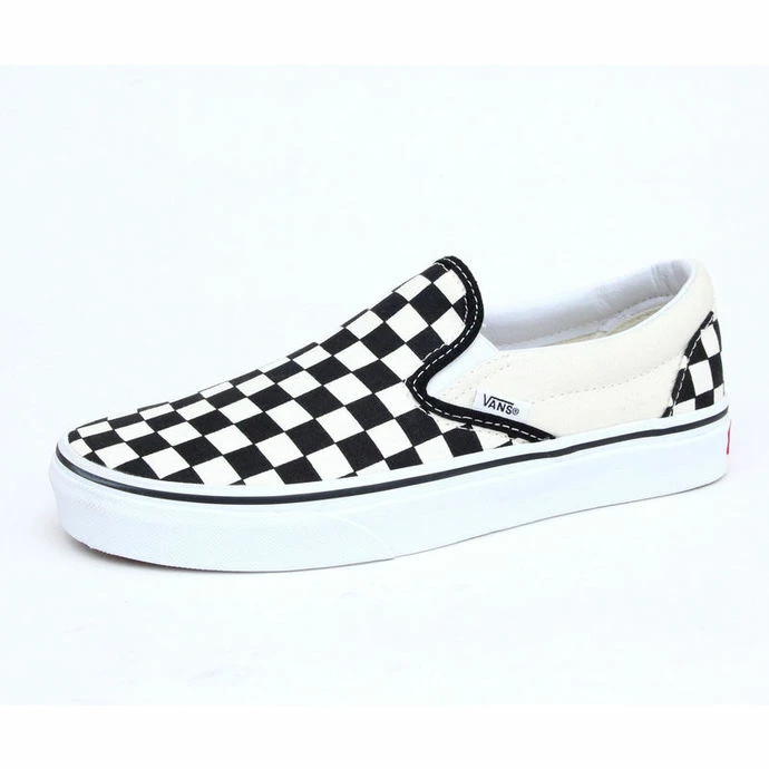 Shoes VANS - Classic Slip He - Black And White Checker - White