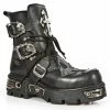 Boots NEW ROCK - ITALI NEGRO, BUFALO NEGRO - 1033-S1