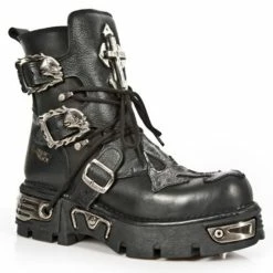 Boots NEW ROCK - ITALI NEGRO, BUFALO NEGRO - 1033-S1