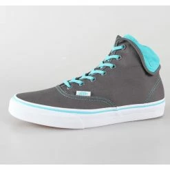 Shoes VANS - U Authentic Hi 2 - Pewter / Scuba Blue