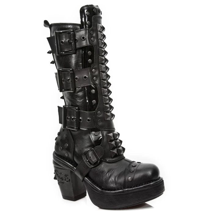 High Boots NEW ROCK - Itali Negro - Nomada - Charol