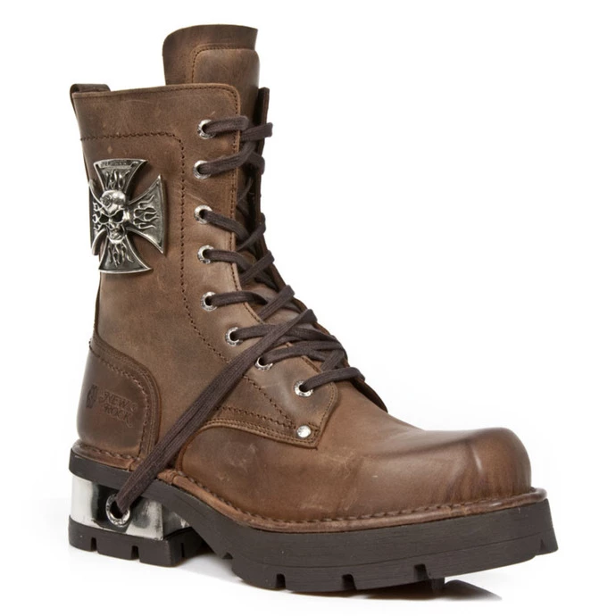 Boots NEW ROCK - VENTURE AVIADOR MARRON M3 ACERO ORIF - Image 2