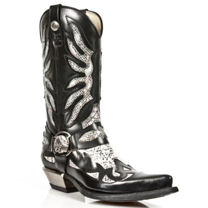 Boots NEW ROCK - PITON BLANCO NEGR WEST - Image 2