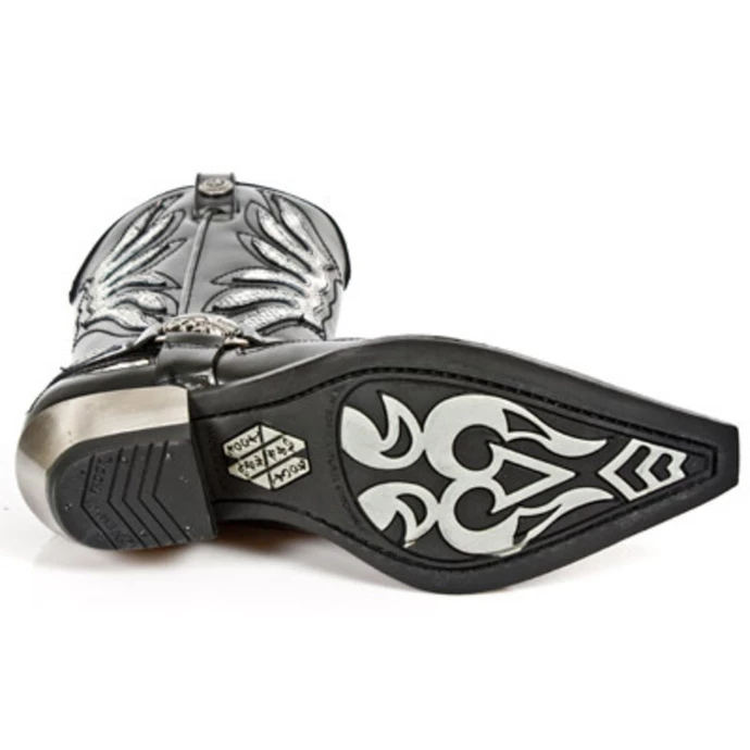 Boots NEW ROCK - PITON BLANCO NEGR WEST - Image 5