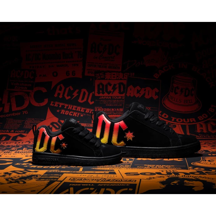 Shoes DC - AC / DC - HIGHWAY TO HELL - BLACK / BLACK / ORANGE - Image 2
