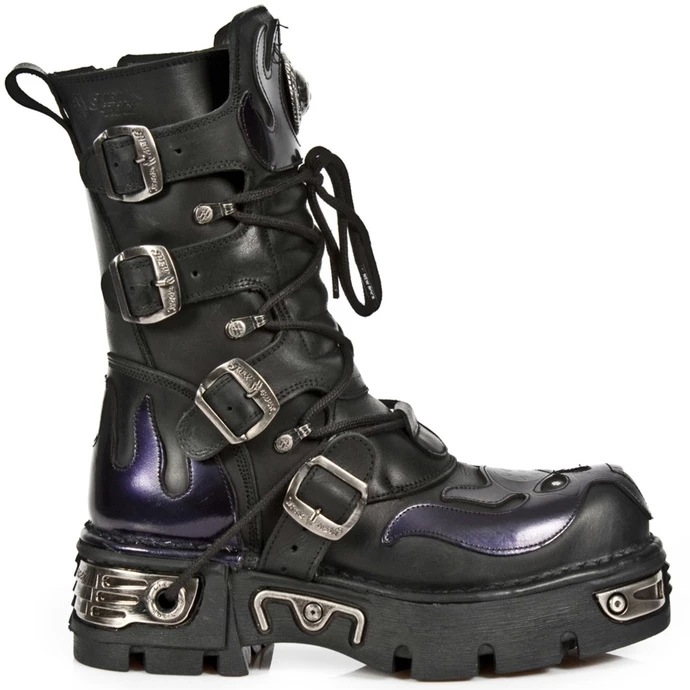 Boots NEW ROCK - ITALI NEGRO, CHAROL STUCO LILA - Image 2