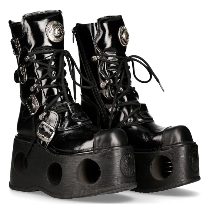 Boots NEW ROCK - CRUST NEGRO