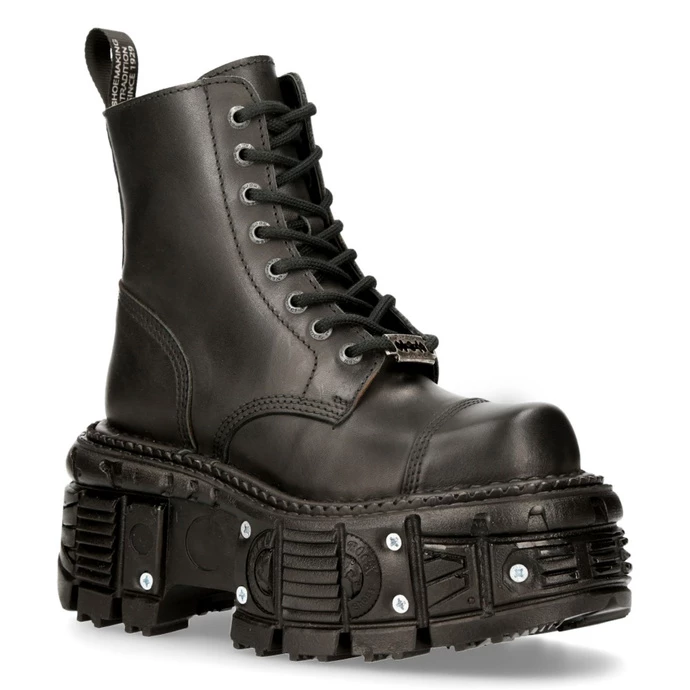 Boots NEW ROCK - CRUST NEGRO