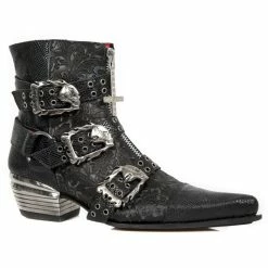 Boots NEW ROCK - PITONE NEGRO