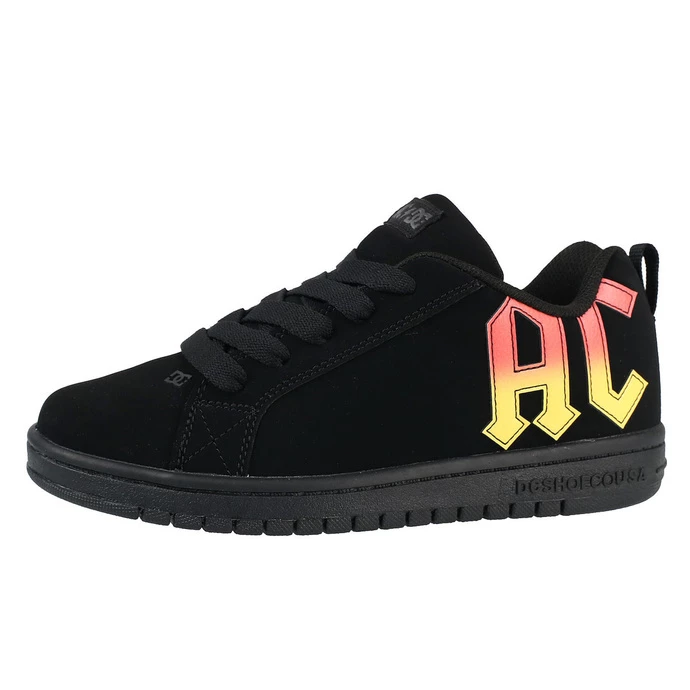 Shoes DC - AC / DC - HIGHWAY TO HELL - BLACK / BLACK / ORANGE