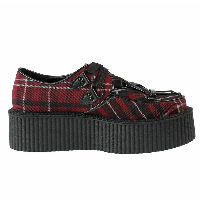 Women's Shoes KILLSTAR - Hexellent Creepers - Blood Tartan - Image 6