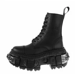 Boots NEW ROCK - CRUST NEGRO - TANK CASCO BLACK POWER