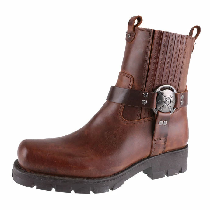 Boots NEW ROCK - ALASKA CUERO, MOTORCYCLE MARRON