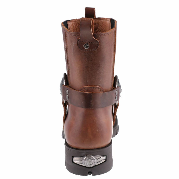 Boots NEW ROCK - ALASKA CUERO, MOTORCYCLE MARRON - Image 4