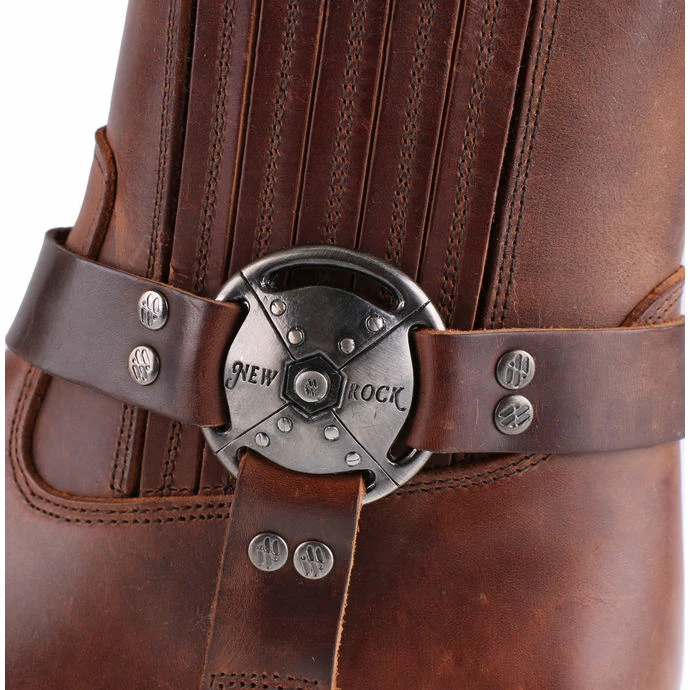 Boots NEW ROCK - ALASKA CUERO, MOTORCYCLE MARRON - Image 5