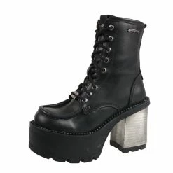 Women's Shoes NEW ROCK - ITALI BLACK, ITALIAN BLACK, RIBETE BLACK