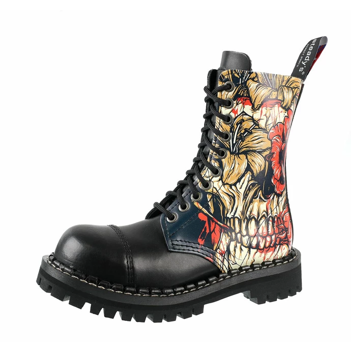 Boots STEADY´S - 10 Eyelet - Skull