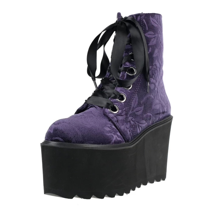 Women's Boots KILLSTAR - Vampires Kiss Platform - PLUM - Image 3