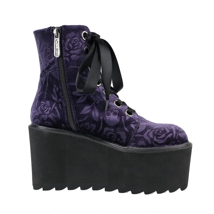 Women's Boots KILLSTAR - Vampires Kiss Platform - PLUM - Image 5