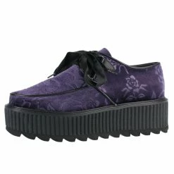 Women's Boots KILLSTAR - Vampires Kiss Creepers - PLUM