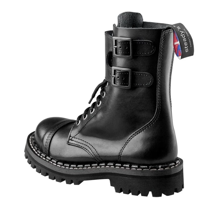 Boots STEADY´S - 10 Eyelet - Black - Image 3