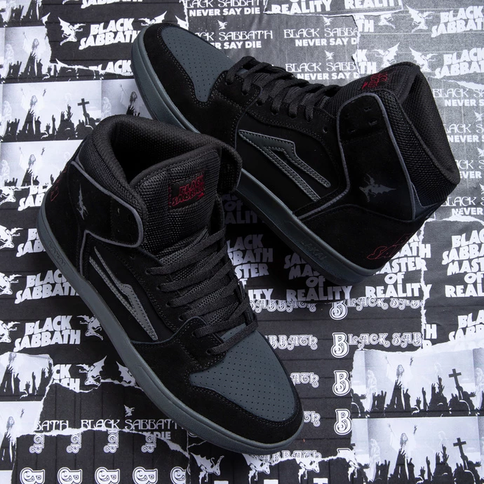 Shoes Lakai X Black Sabbath - Telford SMU - Black Grey Suede - Image 4