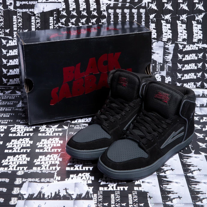 Shoes Lakai X Black Sabbath - Telford SMU - Black Grey Suede - Image 6